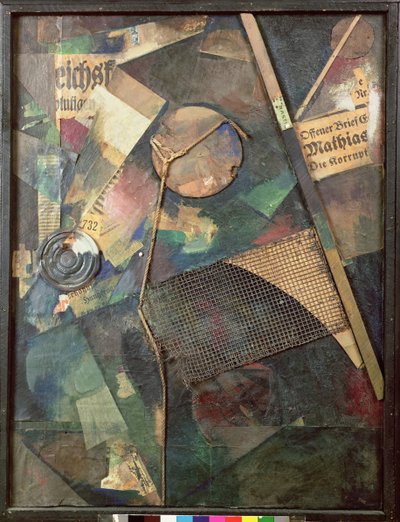 Merz billede af Kurt Schwitters