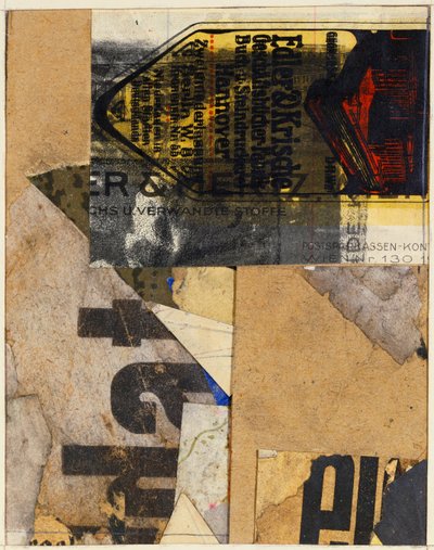 Merzbild, 1922 af Kurt Schwitters