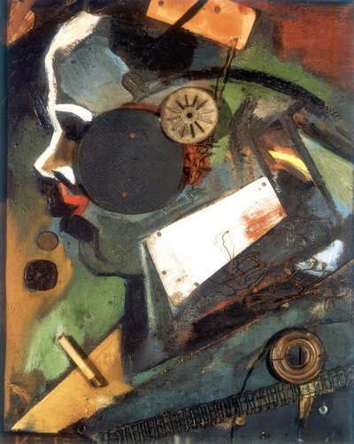 Merzbild 1A (Lægen) af Kurt Schwitters
