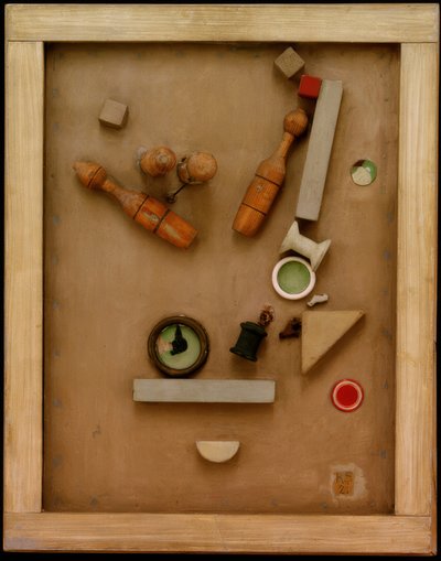 Merzbild 46 A. Keglebilledet af Kurt Schwitters