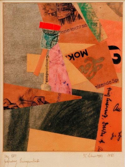 Mz 259 tegning Campendonk af Kurt Schwitters