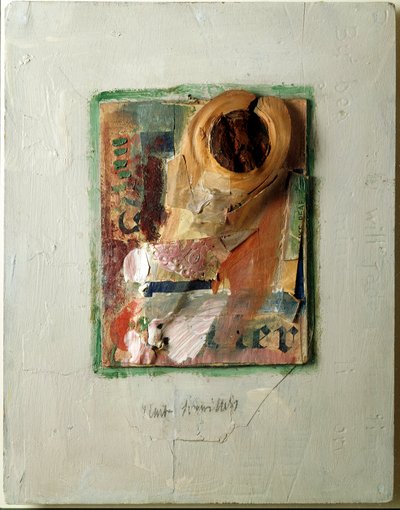 Pærecollage af Kurt Schwitters (1887-1948) 1938 Privat samling af Kurt Schwitters
