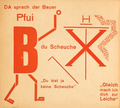Fugleskræmselen. Eventyret fugleskræmselen. Eventyr, 1925. af Kurt Schwitters