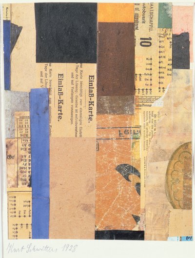 Uden titel, 1928 af Kurt Schwitters