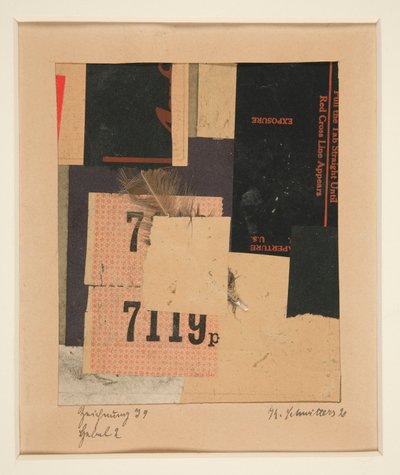 Tegning I 9 Håndtag 2 af Kurt Schwitters