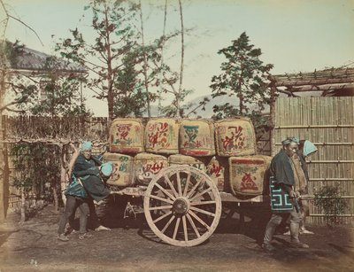 Fragtvogn af Kusakabe Kimbei