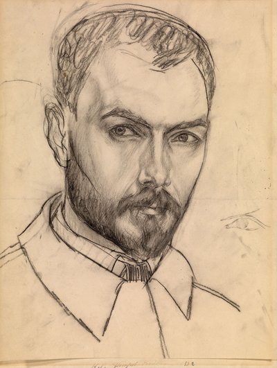 Selvportræt, ca. 1913 af Kuzma Sergeevich Petrov Vodkin