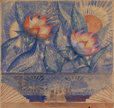 Scenedesign af Kuzma Sergeevich Petrov Vodkin