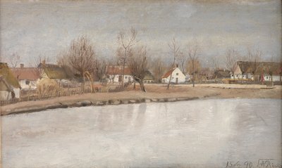 Landsbydammen ved Ring, Sjælland af Laurits Andersen Ring