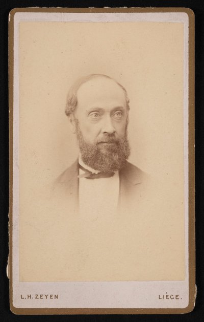 Portræt af Dr. G. Demailque, før 1876. af LH Zeyen