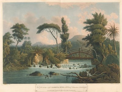 Cabaritta-floden, fra Six Views in the Island of Jamaica, litografi af I. Merigot af L. (after) Belanger