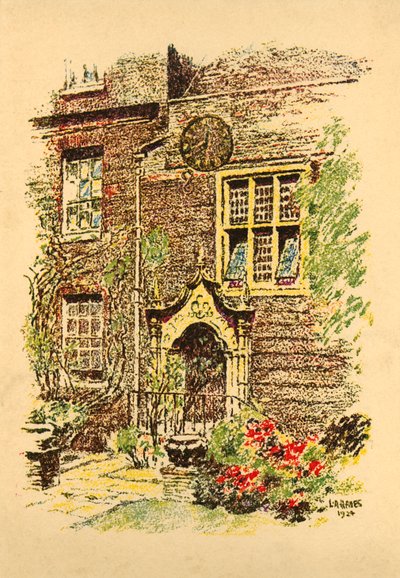 Staple Inn, London, 1924. af L. A. Hayes