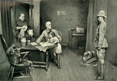 Lord Roberts på Orange Grove Inn: A Characteristic Incident, 1901. af L. Daviel