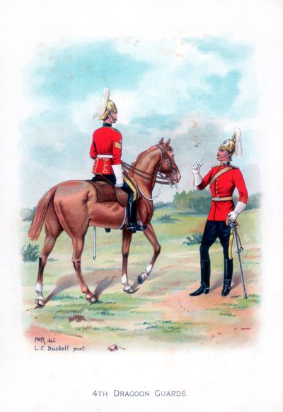 4th Dragon Guards, 1915. af L. E. Buckell