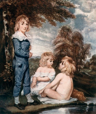 Badende børn, 1700-tallet, 1912. af L. Edwards