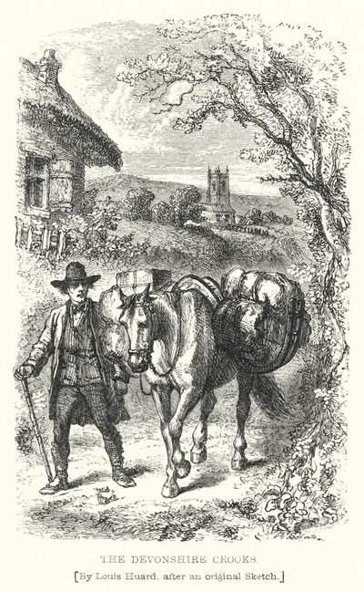 The Devonshire Crooks (gravering) af L. Huard