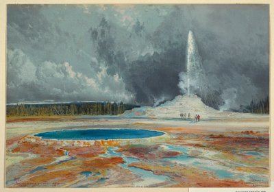 Print, Castle Geyser, Upper Geyser Basin, Yellowstone National Park af L. Prang and Company