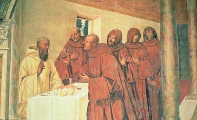 At tage nadver, fra Sankt Benedikts liv af L. Signorelli