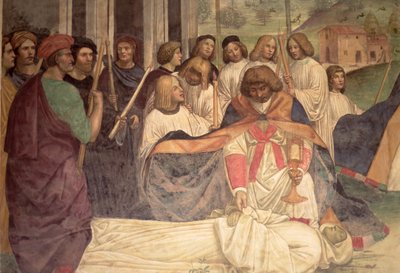 St. Benedikts død, fra St. Benedikts liv af L. Signorelli