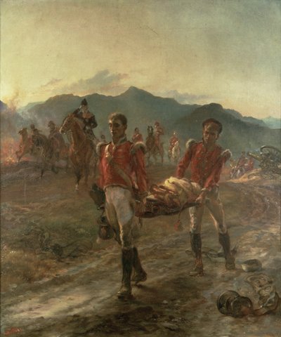 Morgenen efter slaget ved Talavera (1809) af Lady Butler