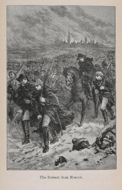 Tilbagetrækning fra Moskva, illustration fra "Little Arthur