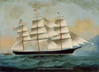 The Ship Fleetwing, Hong Kong Bay, J. W. Guest, kommandør af Lai Sung