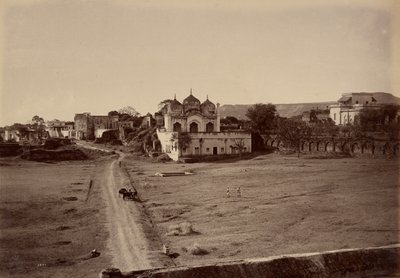 Aurangzebes private moské, Aurangabad af Lala Deen Dayal