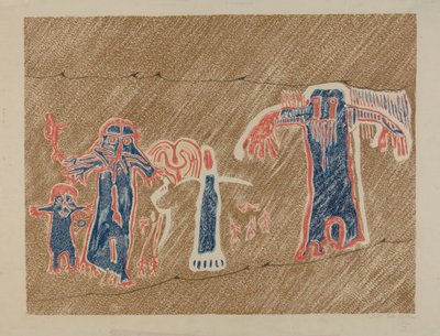 Petroglyph - Menneskefigurer af Lala Eve Rivol