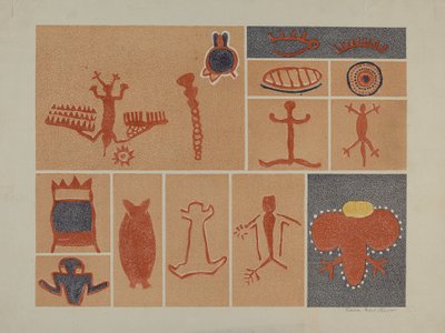Petroglyph - Menneskefigurer af Lala Eve Rivol