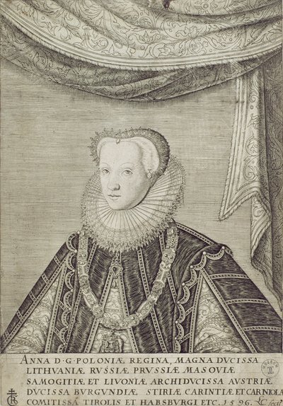 Anna Habsburg (1573-98) Dronning af Polen, 1596 af Lambert Cornelis