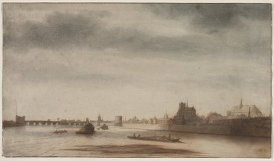 Udsigt over Orléans fra Loire, ca. 1670. af Lambert Doomer