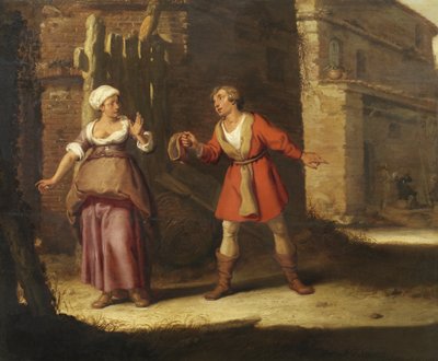 Abigail og Nabal af Lambert Jacobsz.