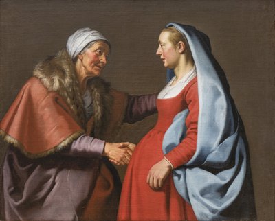 Besøgelsen (olie på lærred) af Lambert Jacobsz or Jacobs