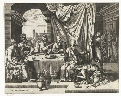Maria Magdalene salver Kristi fødder af Lambert Lombard