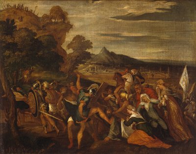 Road to Calvary af Lambert Sustris (ca 1515-efter 1560) af Lambert Sustris