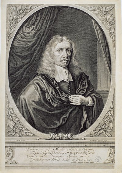 Johannes Hevelius (1611-87) 1668 af Lambert de Visscher
