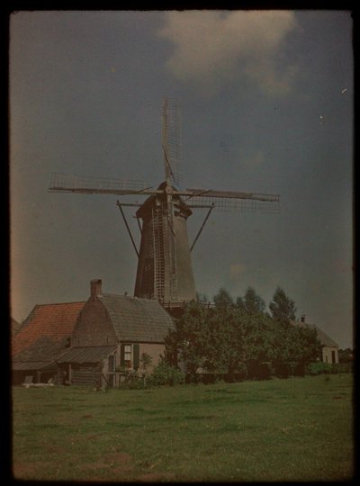 Vindmølle i landsbyen Het Klompje (eller: De Klomp), Zeist, ved Koppeldijken af Lambertus Hendrik van Berk