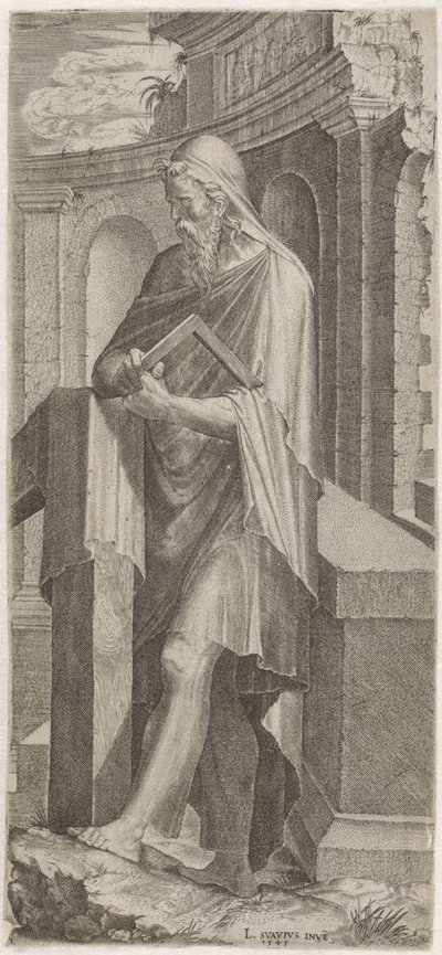 Apostlen Judas Taddeus Kristus, de tolv apostle og Paulus (serietitel) af Lambertus Suavius