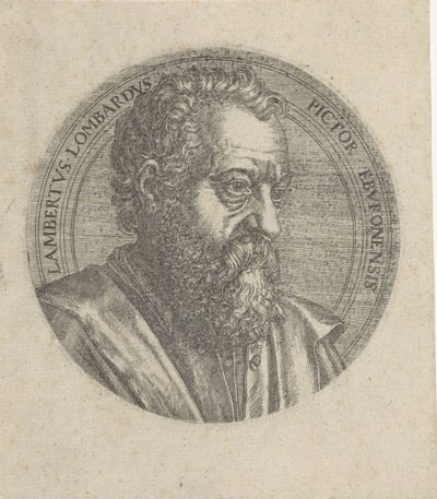 Portret van Lambert Lombard af Lambertus Suavius