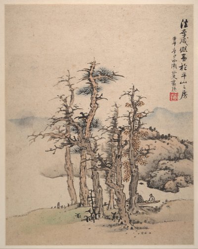 Landskaber efter Song og Yuan mestre, 1642. af Lan Ying