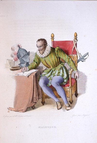Portræt af Francois de Malherbe (1555-1628), illustration fra 