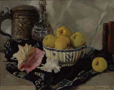 Stilleben. Skal og æbler, 1917 af Lanceray