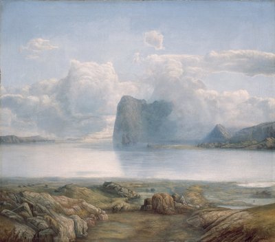 Øen Borgøy af Lars Hertervig