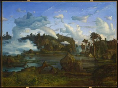 Skogtjern, fjeldsø af Lars Hertervig