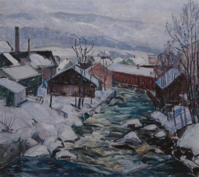 Winter at Mesna, Lillehammer af Lars Jorde