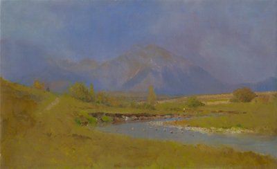 Podtatranska landskab efter forårsregn, 1878-79 af Laszlo Mednyanszky