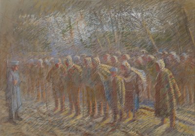 Krigsfangerne, 1914. af Laszlo Mednyanszky