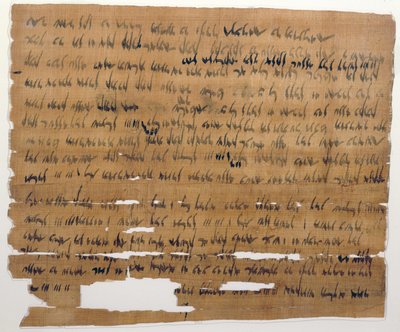 Ægteskabsdokument på aramæisk, 3. juli 449 f.Kr. (blæk på papyrus) af Late Period Egyptian