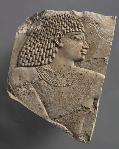 Lille hoved af en mand, ca. 667-647 f.Kr af Late Period Egyptian