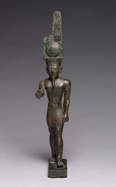 Statuette af Amen-Ra, 664-30 f.Kr af Late Period Egyptian